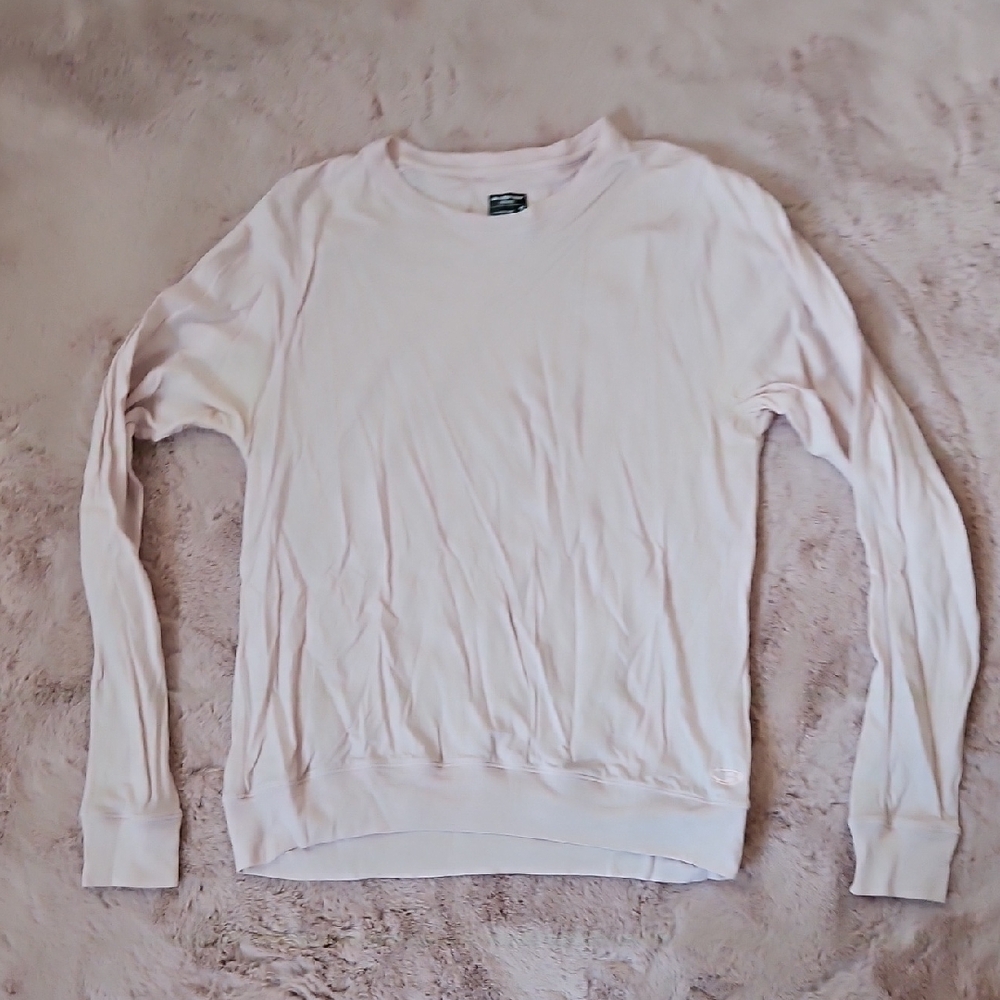 Nude Pink Merino Wool Icebreaker Long Sleeve